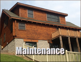  Clover, Virginia Log Home Maintenance