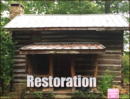 Historic Log Cabin Restoration  Clover, Virginia